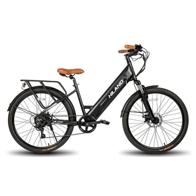 26 hüvelykes 350 W-os 20 MPH motor 480 Wh 10 Ah akkumulátor 7 sebességes elektromos városi kerékpár EHD310
